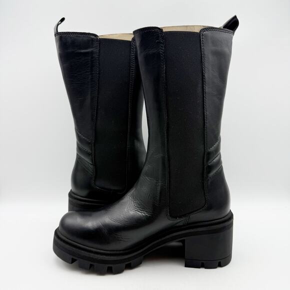 Miz Mooz Womens Bambina Tall Boot EU 36 US 5.5 Black Leather NWOB - Picture 7 of 13